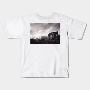 Waste ground and derelict building in Burslem, Stoke on Trent, UK - 1996 Kids T-Shirt